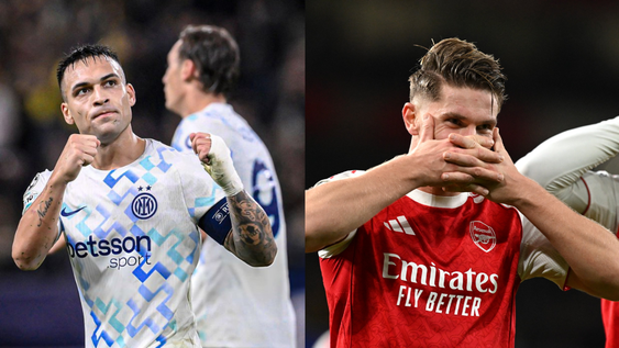 champions league: golazo de lautaro martinez y paliza del arsenal al atletico de madrid