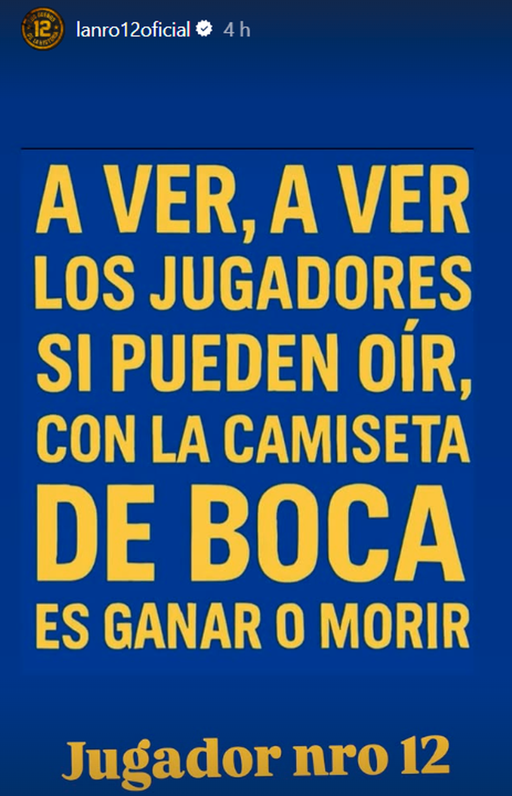 El posteo de Rafael Di Zeo por el presente de Boca.