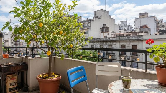 como tener un limonero lleno de frutos en un balcon, terraza o en un patio pequeno