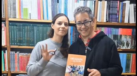 Mariana Valdivieso y Nelson Medina, los mendocinos autores del libro y animadores de la comunidad JAL Sin Gluten.