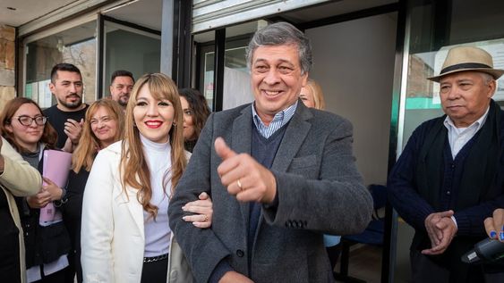 Daniel Orozco y Janina Ortiz se casaron en un Registro Civil de Las Heras. Foto: Los Andes.