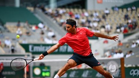 Arte puro. Roger Federer y una devolución fantástica.