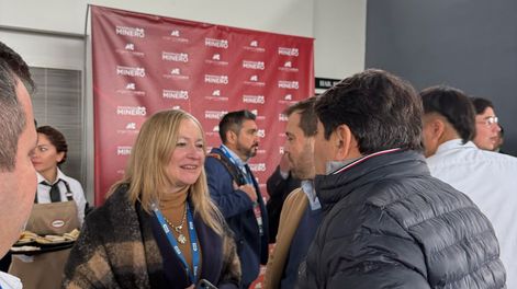 La vicegobernadora de Mendoza, Hebe Casado, en la previa de Argentina Cobre, en San Juan.&nbsp;