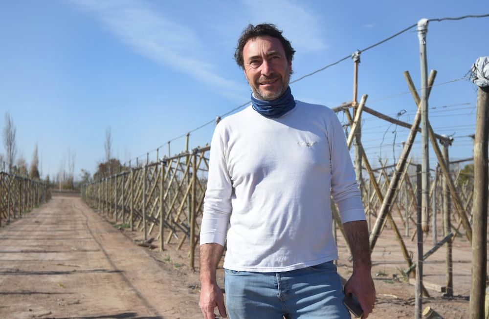 Ariel Zucarelli exportador ajos, y es presidente de la Asociación de productores, empacadores y exportadores de ajos, cebollas y afines de Mendoza. Foto: José Gutiérrez.