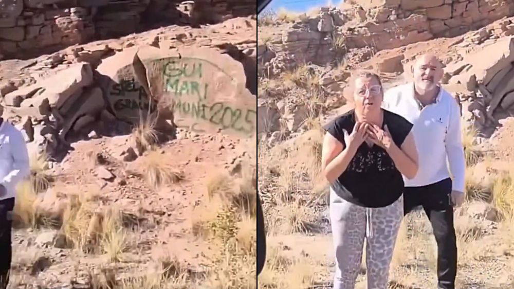 Hasta $21 millones de multa para los turistas bonaerenses que dañaron las piedras en Mendoza