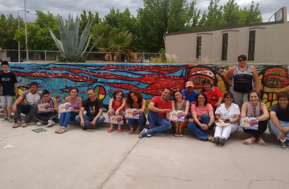 El hospital de Tupungato revivió uno de sus espacios con un mural artístico colectivo