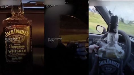 Tomaba whisky mientras manejaba y rememoró un caso viral: Si nos matamos, nos matamos.
