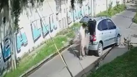 Imagen de la cámara de seguridad. / Gentileza: Crónica TV