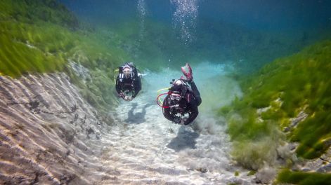 Bucear en el desierto: impactantes fotos de un mendocino que bucea en la Cordillera de los Andes. Foto: Gentileza Ignacio Blanco&nbsp;