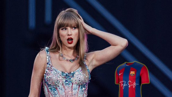 El nombre de Taylor Swift podría lucirse en las camisetas del Barcelona&nbsp;