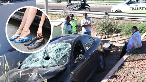 Manejar con calzado abierto, prohibido en Mendoza por la ley (Los Andes)