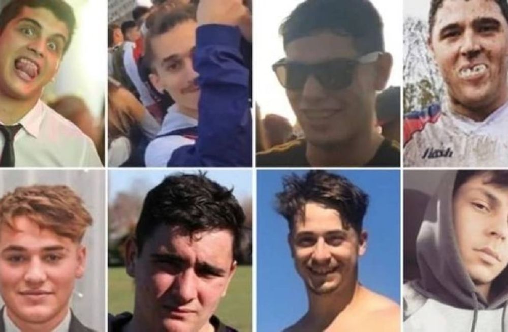 Los ocho rugbiers acusados del asesinato de Fernando Báez Sosa, ocurrido en enero de 2020 en Villa Gesell / Archivo