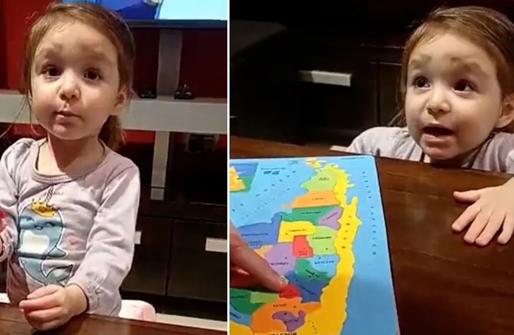 El video viral de una nena que confundió el nombre de la provincia tucumana. Foto: Web