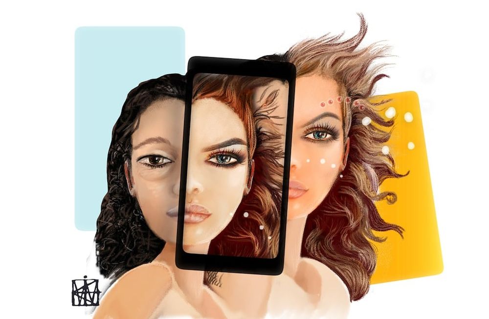 Filtros de redes sociales (Ilustración de Leicia Gotlibowski)