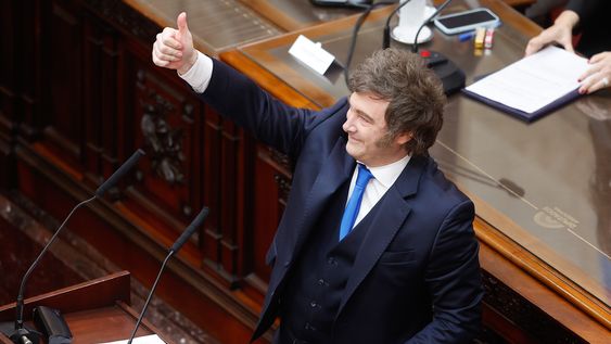 Javier Milei ante la Asamblea Legislativa 2026.