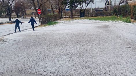 La tormenta provocó acumulación en varias zonas de Tupungato.