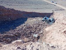 Un motociclista desbarrancó en alta montaña Un motociclista desbarrancó en alta montaña