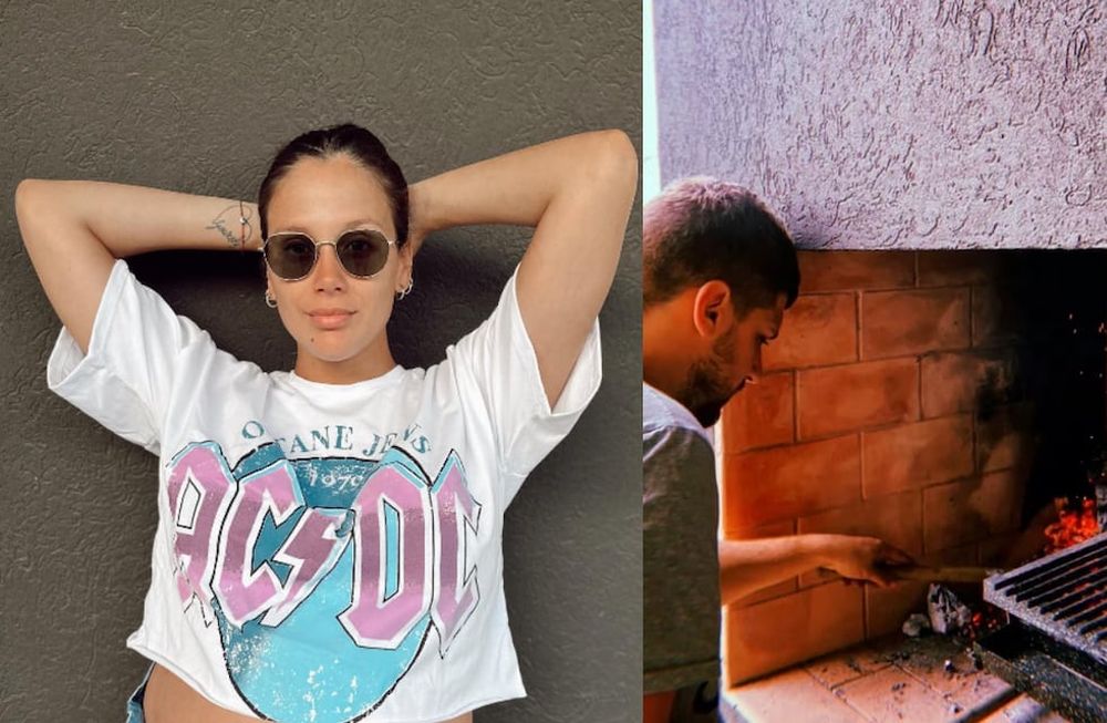 Barbie compartió una foto de su pareja, Lucas Rodríguez, estrenando la parrilla de su nueva casa de dos plantas. Foto: Barbie Vélez / Instagram.