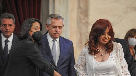 Los Andes | El presidente Alberto Fernández y la vice, Cristina Kirchner, en la última Asamblea Legislativa (Foto: Federico López Claro)