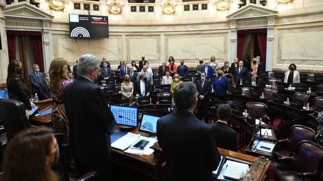 Los Andes | Cristina Kirchner estuvo ausente en el comienzo de la sesión del Senado (Foto: Comunicación Senado)