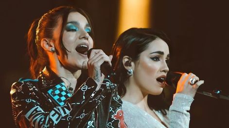 Lali Espósito junto a su finalista, Ángela Navarro / Instagram