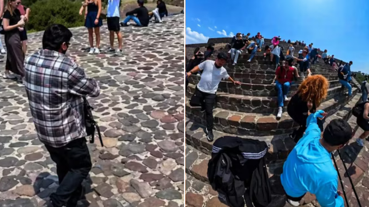 El impactante video en 360° que capta el momento exacto del tiroteo en las pirámides de Teotihuacán en México