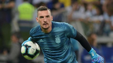 Franco Armani. el arquero argentino que espera negativizarse para poder estar en la Copa. / AP