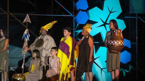 Los Andes | Imagen de archivo. El espectáculo de 2022 La Paz en Vendimia... Es Mendoza Toda puso en escena a más de 200 artistas y fue un homenaje a Félix Dardo Palorma.