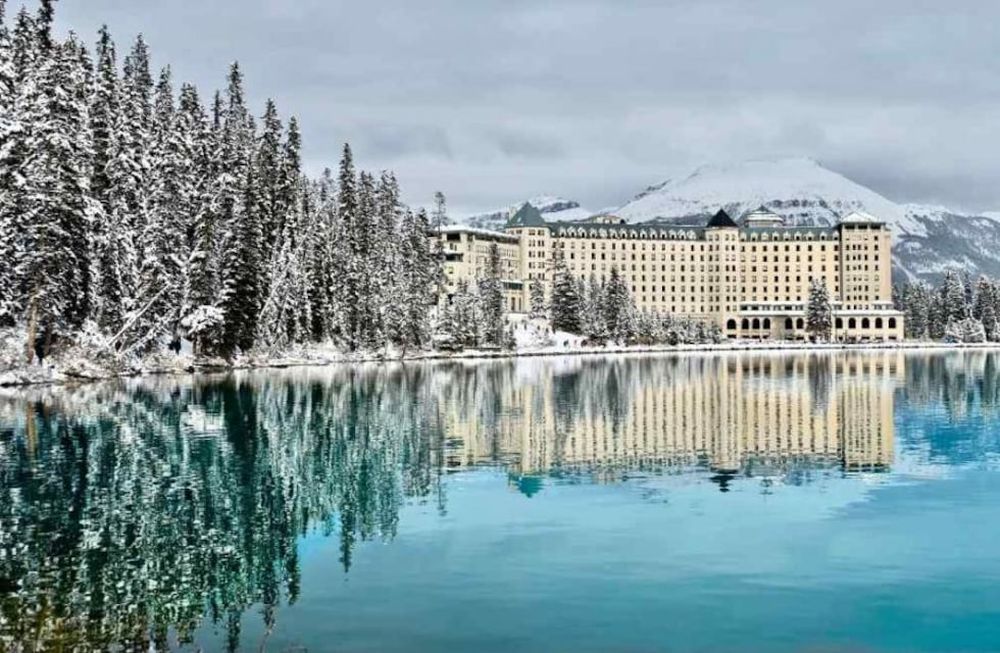 Lodge de montaña en el Lago Louise, Alberta. Canadá. (123RF)