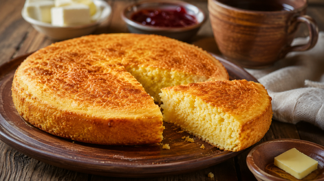 pancito de harina de maiz, facil y sin harina de trigo: delicioso para el desayuno y listo en minutos