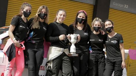Rocío Migliore subió al podio en el debut del Vitarti Girls Team