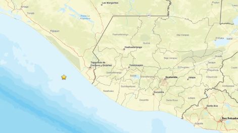 El epicentro del sismo al sur de México este 17 de julio