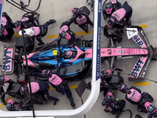 El Alpine de Franco Colapinto en los boxes del GP de Hungría. Foto: Captura TikTok @henriracingteam35 El Alpine de Franco Colapinto en los boxes del GP de Hungría. Foto: Captura TikTok @henriracingteam35