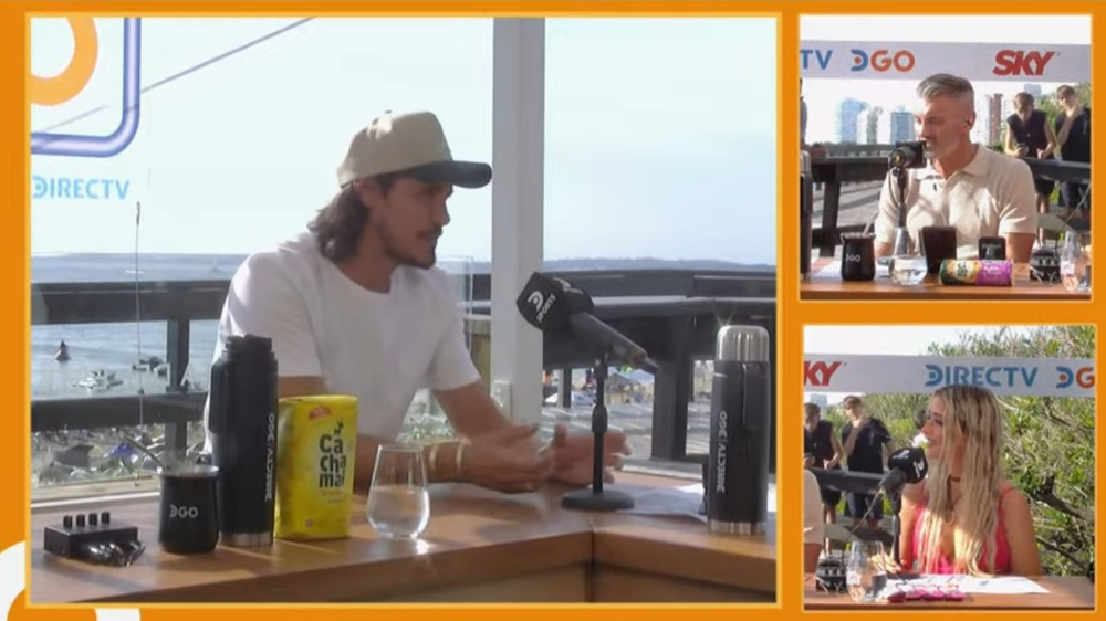 El jugador de Boca particip&oacute; en el streaming de DIRECTV desde Punta del Este.