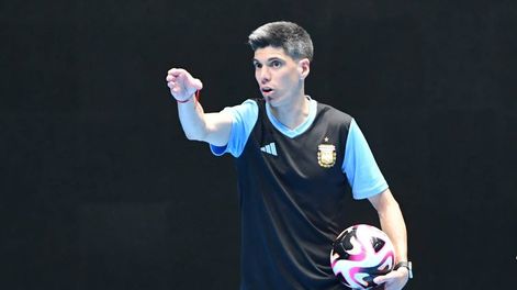 Matías Lucuix, entrenador de la selección de futsal (AFA)