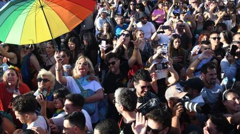 El lunes 30 de octubre comienza la semana del Orgullo. El sábado 4, se realizará una marcha en Plaza de Mayo. Foto: Télam / Camila Godoy