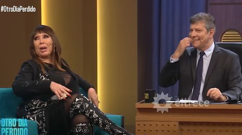 Moria Casán y Mario Pergolini en Otro día perdido.