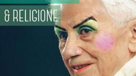 Escándalo por el afiche del ex papa Benedicto XVI maquillado como Drag Queen