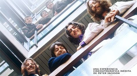 Los Andes | Parte del afiche de The Beatles: Get Back, la nueva serie de Disney+ (Foto: Disney)