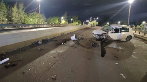 Un conductor ebrio protagonizó un accidente vial en Guaymallén.