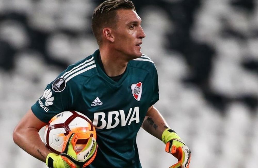 Franco Armani , unos de los últimos jugadores confirmados que tiene coronavirus.