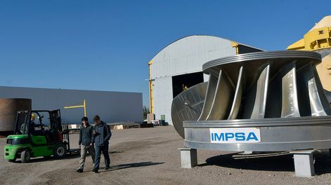 Empresa IMPSA Industria Metalurgica Pescarmona. Foto: Los Andes