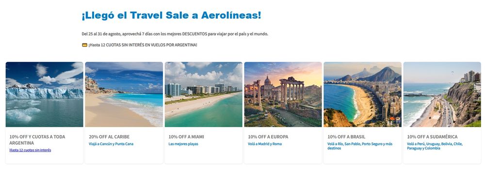 Aerolíneas Argentinas reisuitverkoop 2025