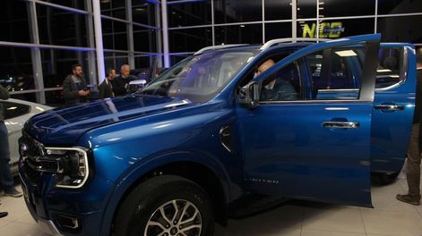 Presentación de la nueva Ford Ranger en concesionarias Goldstein, Mendoza. Foto: Nicolás Guevara