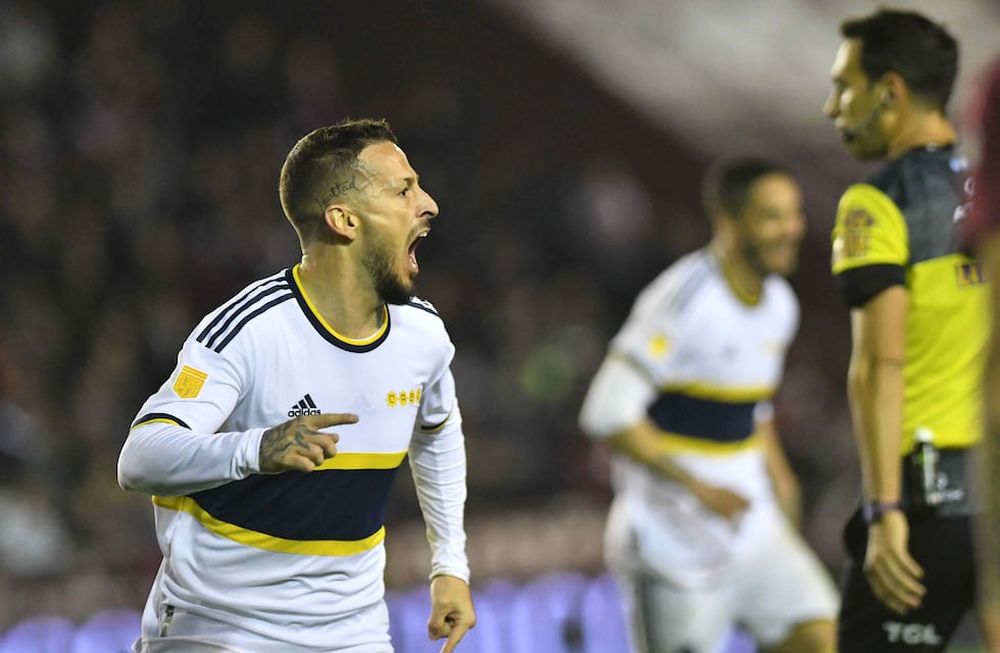 Boca se impuso 1-0 a Lanús con gol de Darío Benedetto, a los 44 minutos del segundo tiempo. (Fotobaires)
