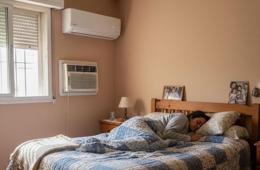 El calor extremo llega a Argentina ¿conviene más dormir con el aire en modo Sleep o mantener una temperatura fija