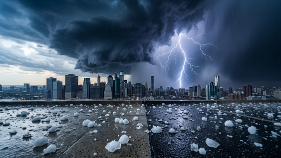 Se pronosticó un fenómeno metereológico marcado por intensas lluvias y granizo.&nbsp;