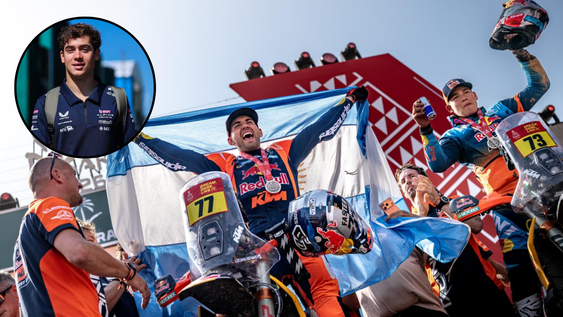 De piloto a piloto, las felicitaciones de Colapinto para Benavides.