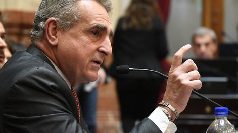 Los Andes | Agustín Rossi brinda su primer informe de gestión en el Senado (Foto: Comunicación Senado)