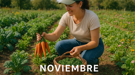 Qué frutas y verudras sembrar en tu huerta orgánica a finales de Noviembre